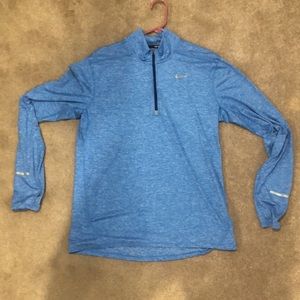 Half zip blue Nike shirt